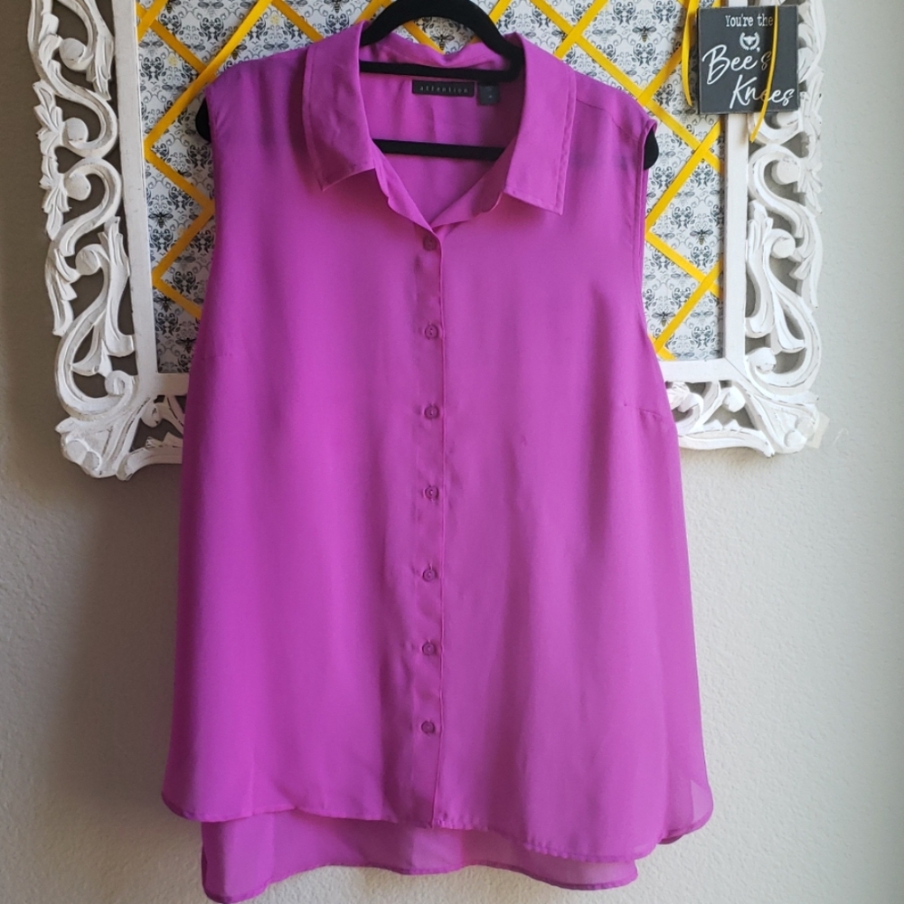 Attention pink blouse